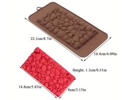 Molde silicona tableta frambuesa